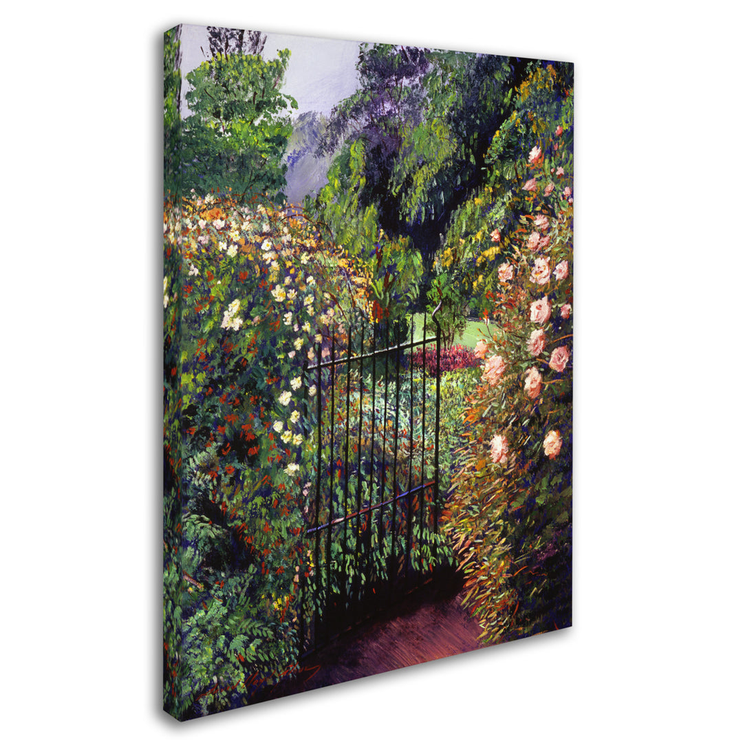 David Lloyd Glover Quiet Garden Entrance 14 x 19 Canvas Art Image 3