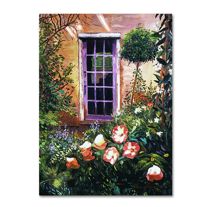 David Lloyd Glover Tuscany Villa Garden 14 x 19 Canvas Art Image 1