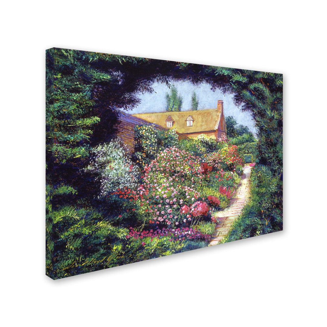 David Lloyd Glover English Garden Stroll 14 x 19 Canvas Art Image 3