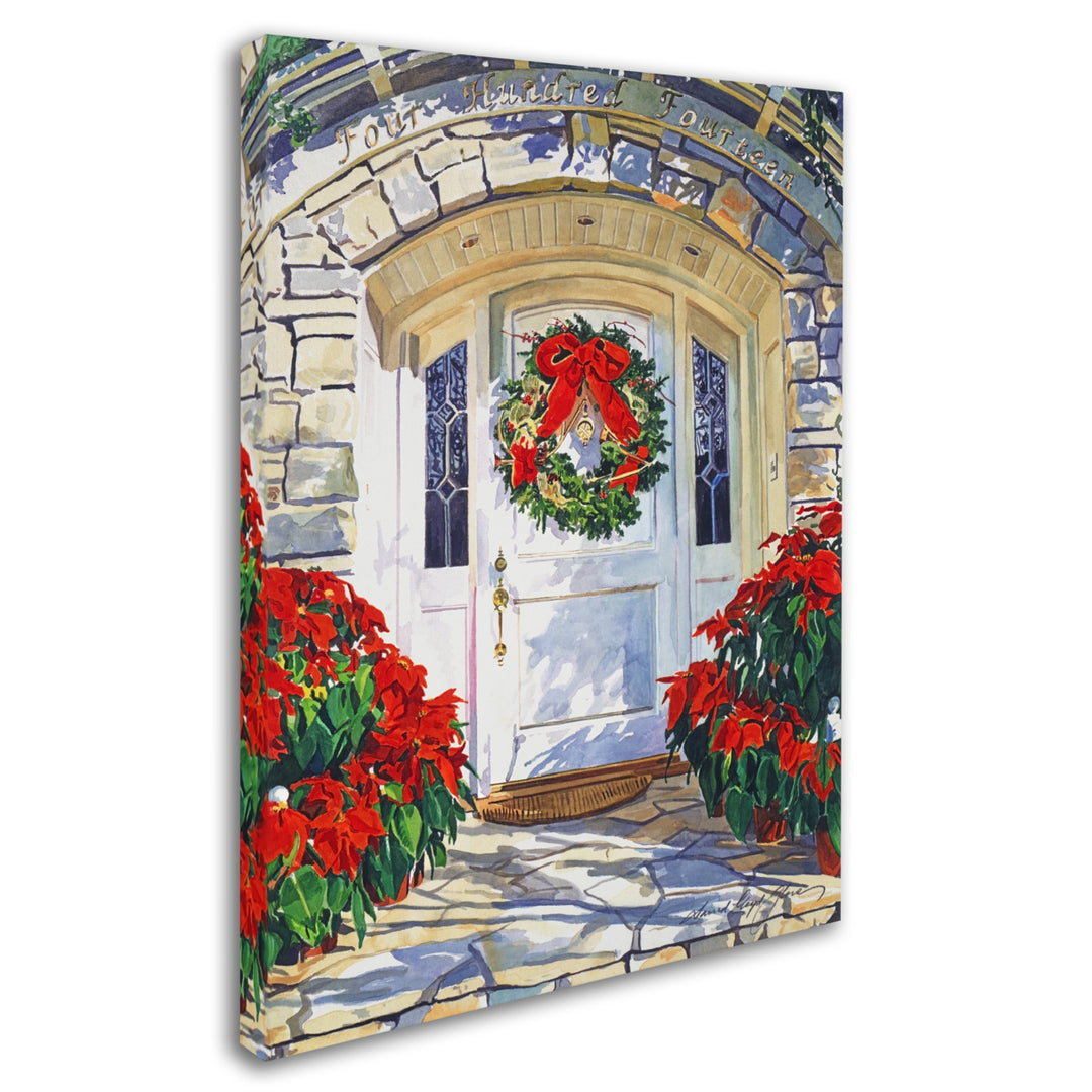 David Lloyd Glover Poinsettia House 14 x 19 Canvas Art Image 3