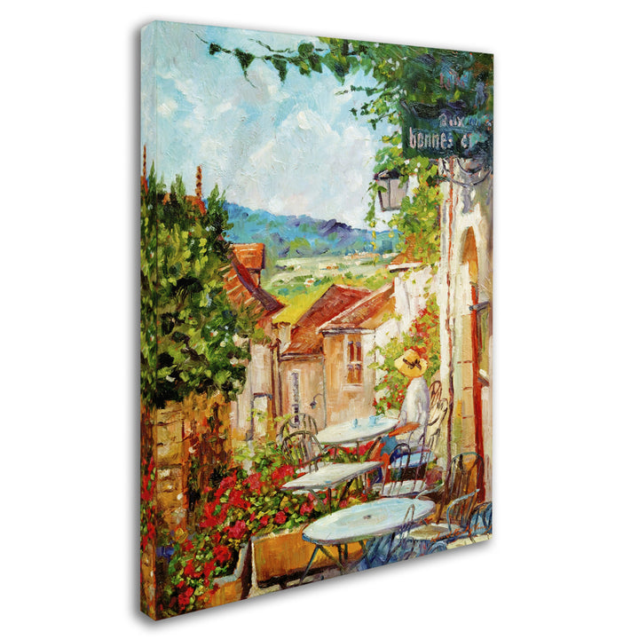 David Lloyd Glover Provence Cafe Morning 14 x 19 Canvas Art Image 3