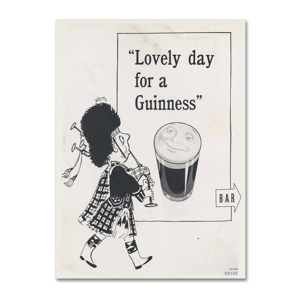 Guinness Brewery Lovely Day For A Guinness IV 14 x 19 Canvas Art Image 2