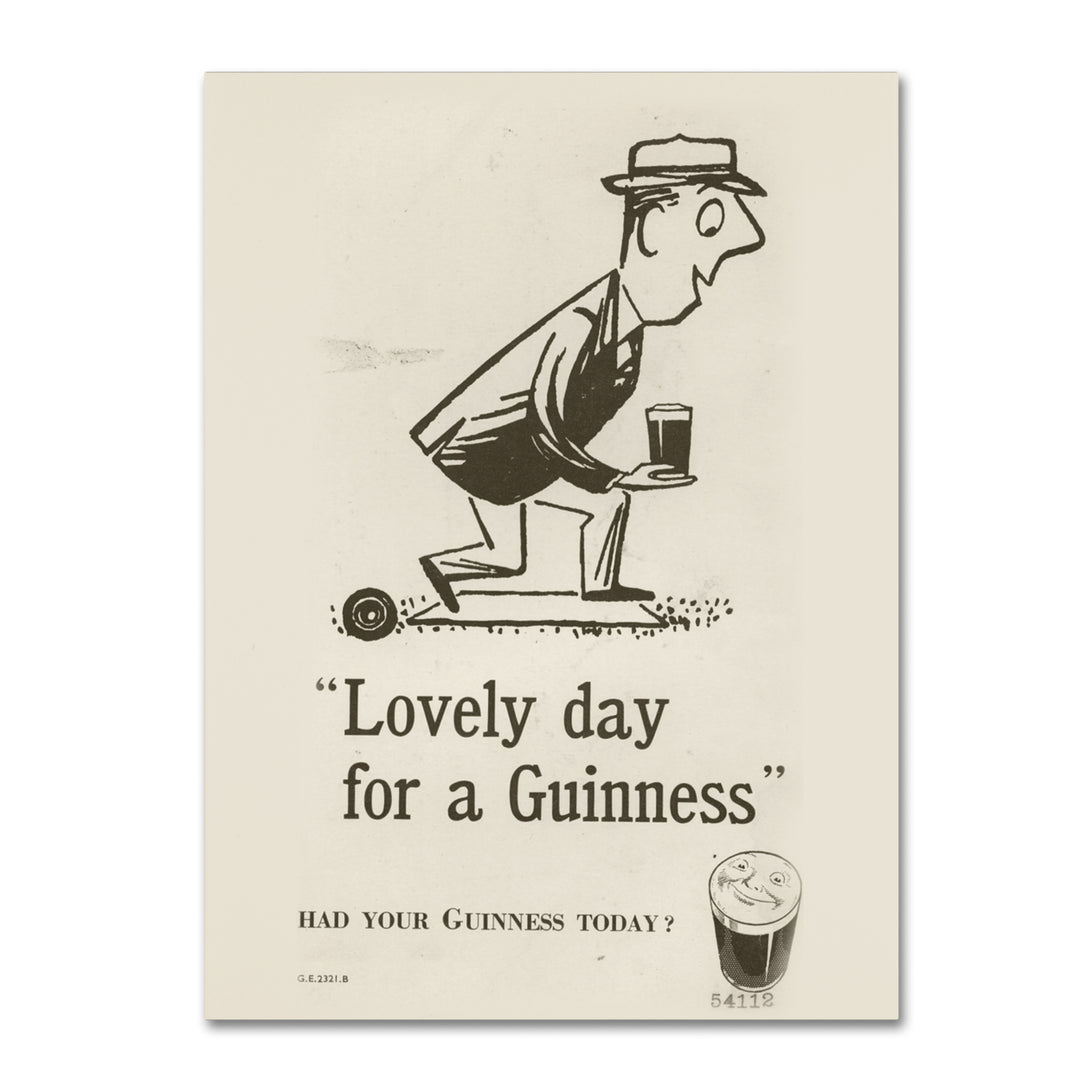 Guinness Brewery Lovely Day For A Guinness II 14 x 19 Canvas Art Image 2