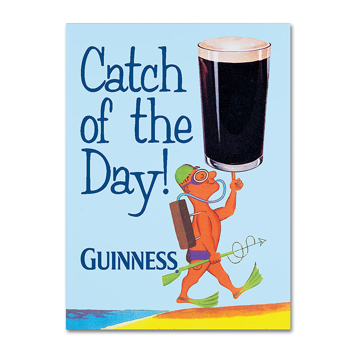 Guinness Brewery Catch Of The Day 14 x 19 Canvas Art Image 1