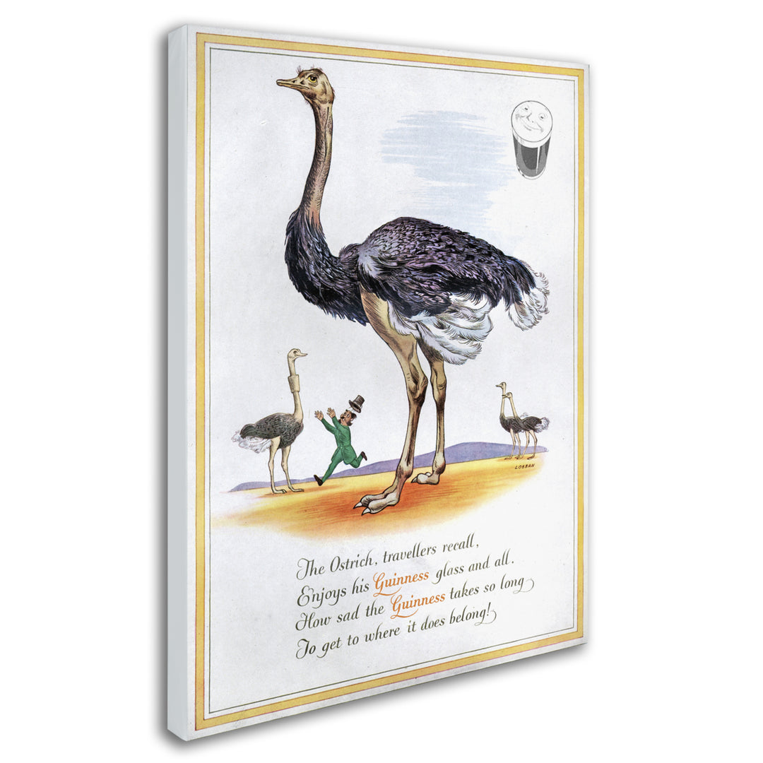 Guinness Brewery Guinness Ostrich 14 x 19 Canvas Art Image 3