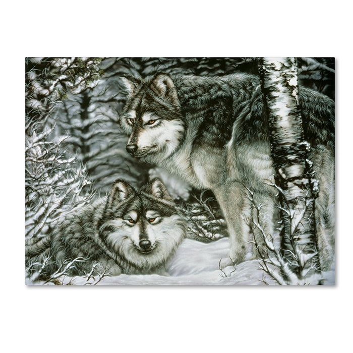 Jenny Newland Winter Companions 14 x 19 Canvas Art Image 1