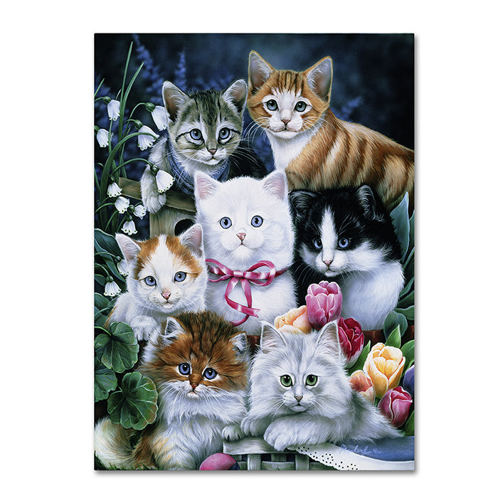 Jenny Newland Kittens 14 x 19 Canvas Art Image 1