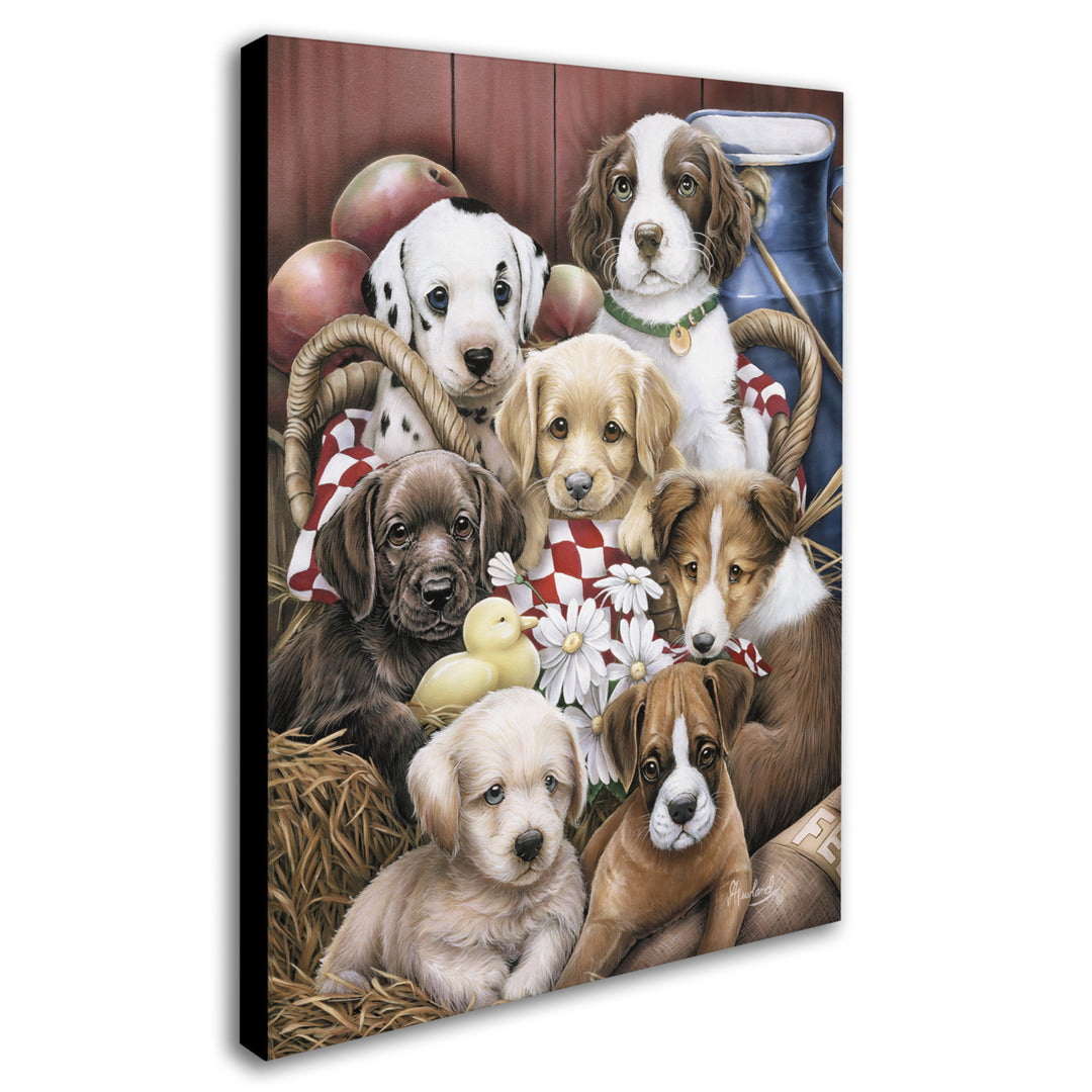 Jenny Newland Puppy Pals 14 x 19 Canvas Art Image 3