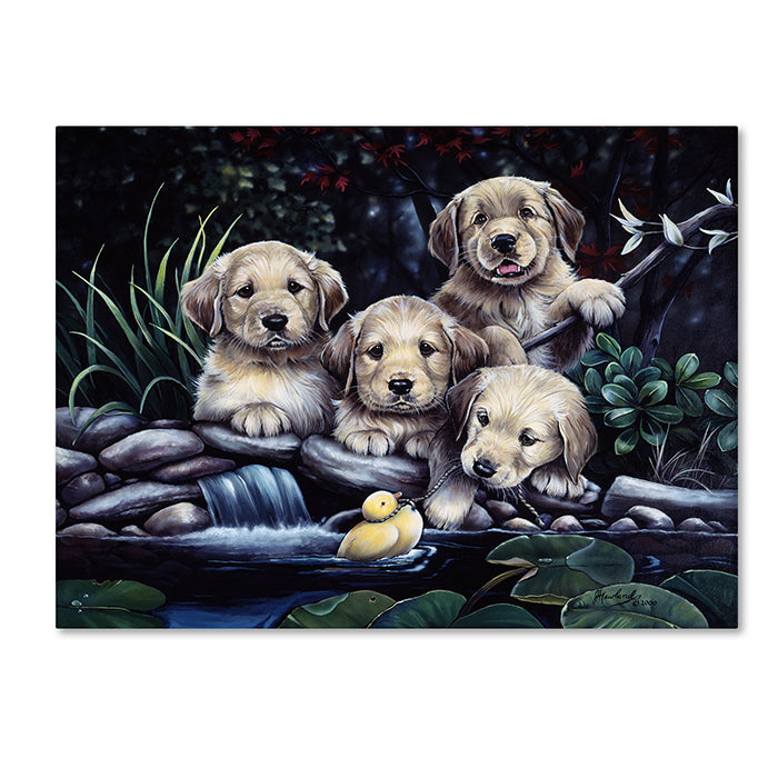 Jenny Newland Puppies To The Rescue 14 x 19 Canvas Art Image 1