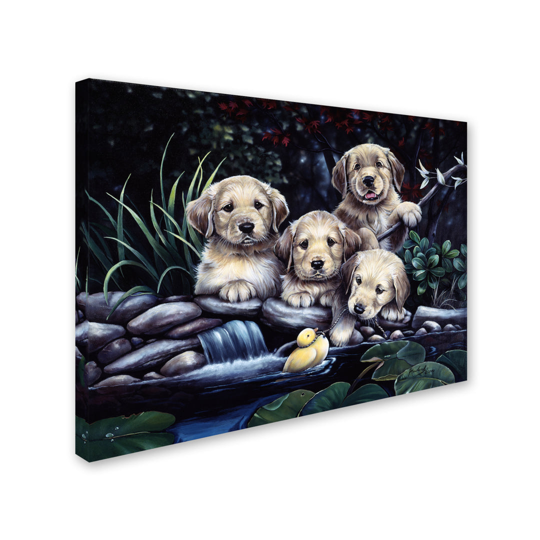 Jenny Newland Puppies To The Rescue 14 x 19 Canvas Art Image 3