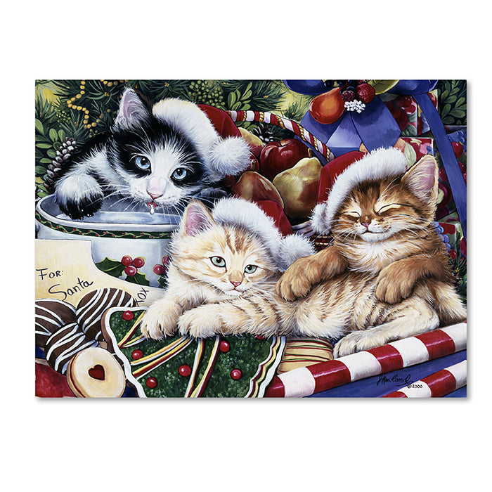 Jenny Newland Meowy Christmas 2 14 x 19 Canvas Art Image 1