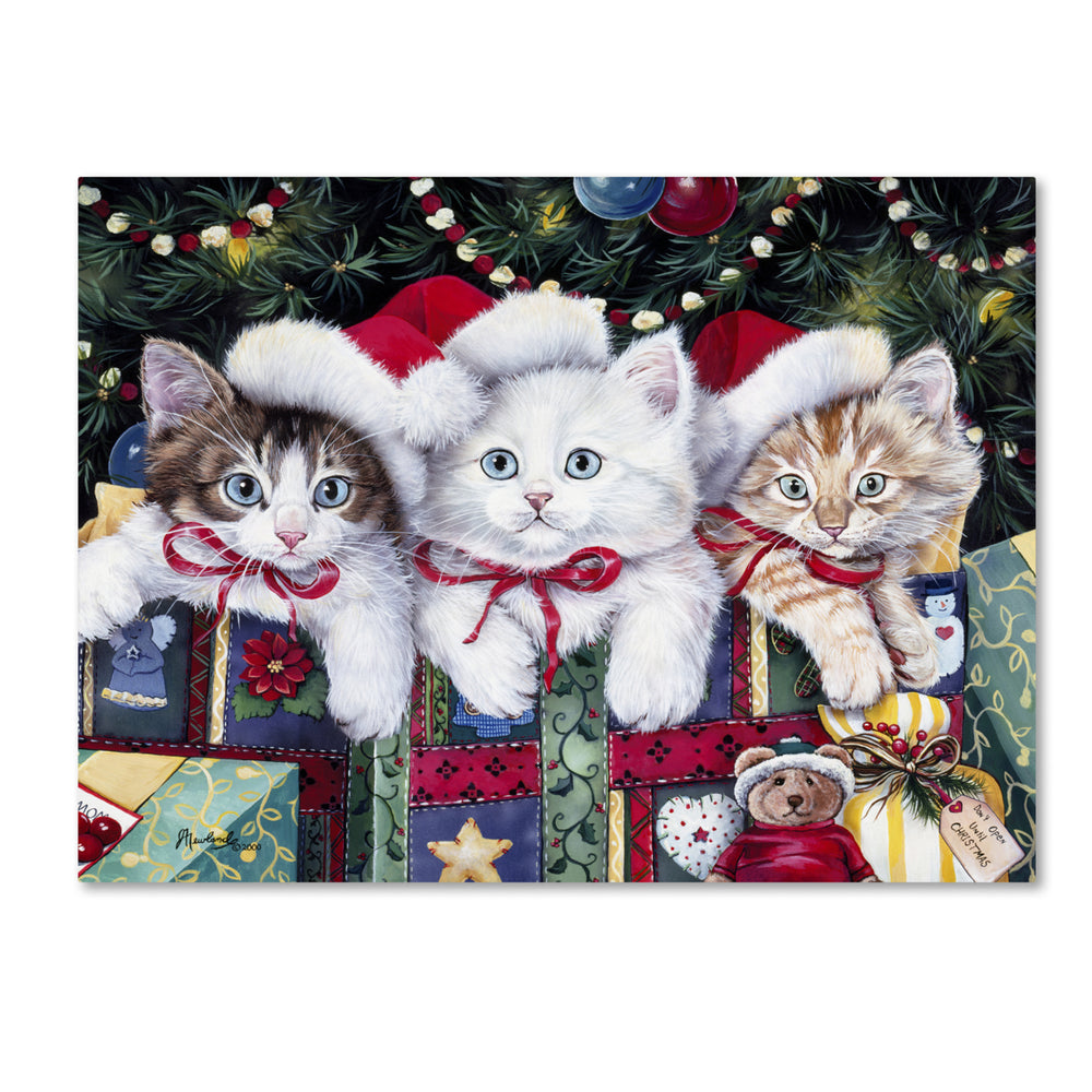 Jenny Newland Meowy Christmas 14 x 19 Canvas Art Image 2