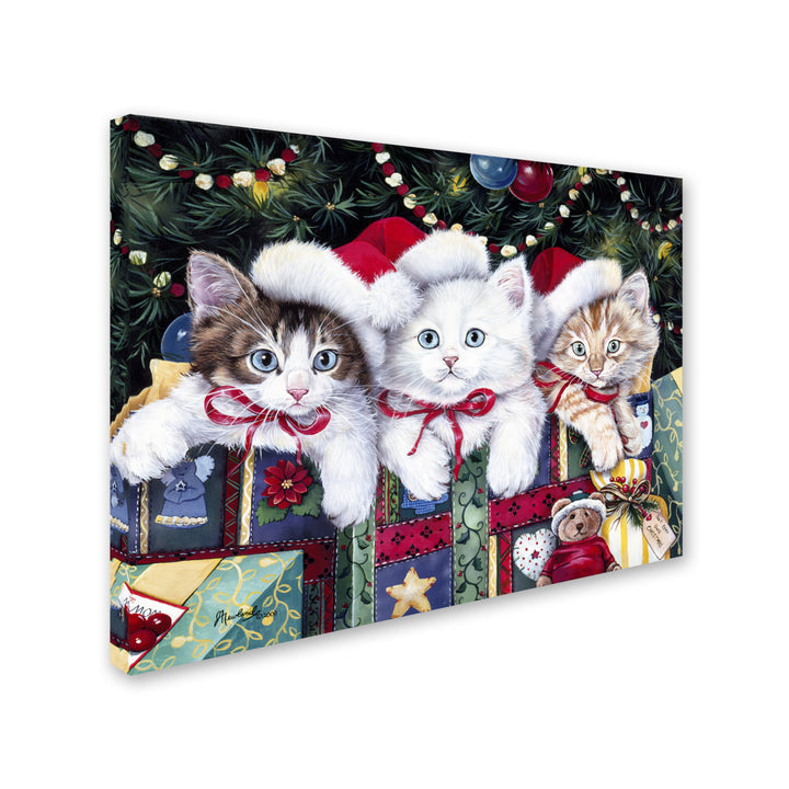 Jenny Newland Meowy Christmas 14 x 19 Canvas Art Image 3