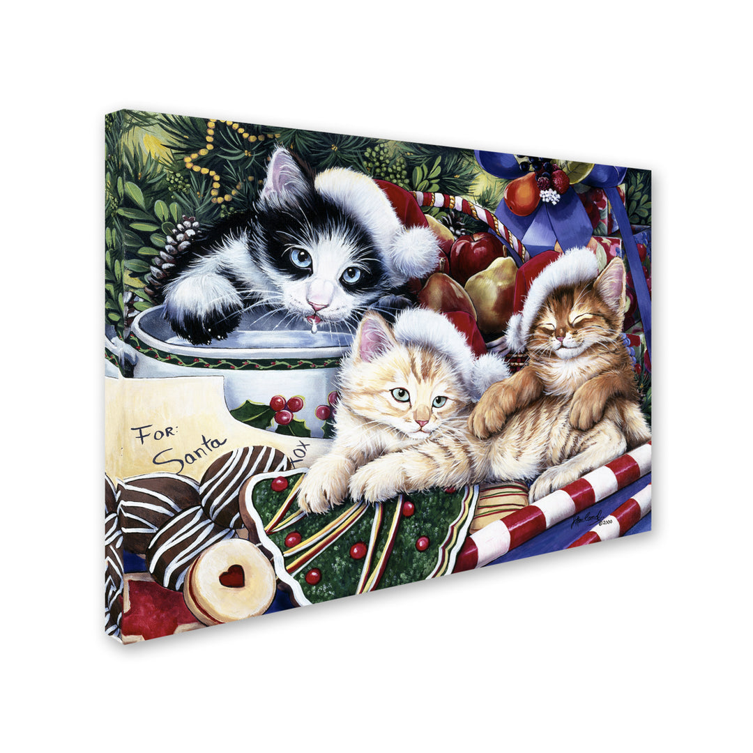 Jenny Newland Meowy Christmas 2 14 x 19 Canvas Art Image 3