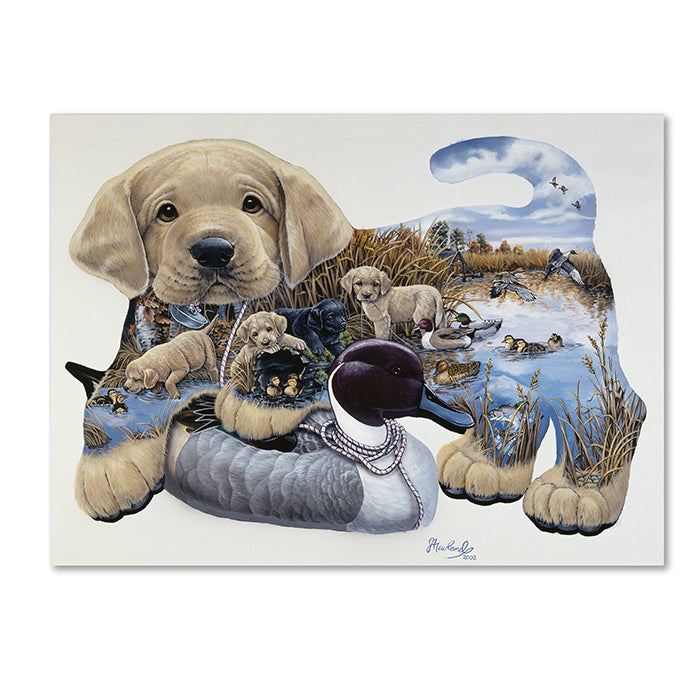 Jenny Newland Sweet Puppy Tales 14 x 19 Canvas Art Image 1