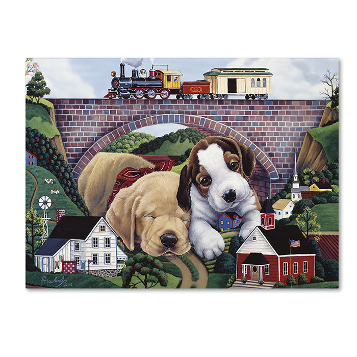 Jenny Newland Choo Choo Chooed Out 14 x 19 Canvas Art Image 1