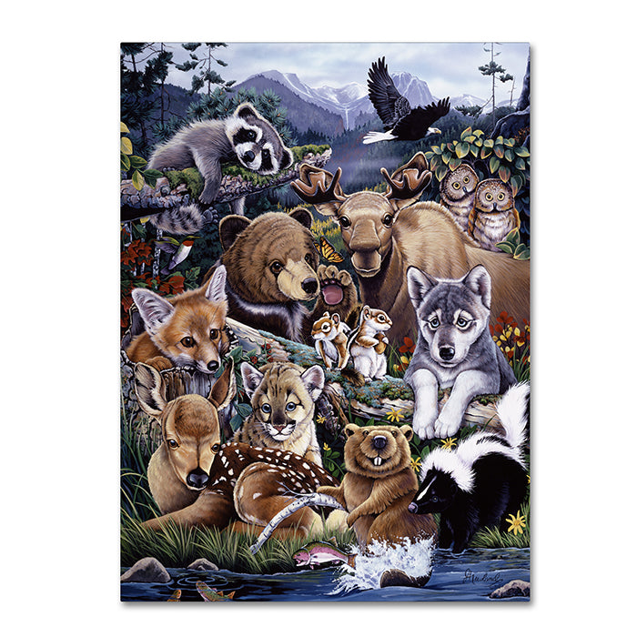 Jenny Newland Forest Friends 14 x 19 Canvas Art Image 1