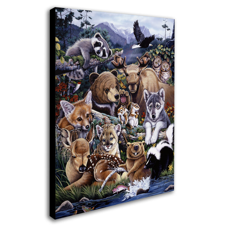 Jenny Newland Forest Friends 14 x 19 Canvas Art Image 3