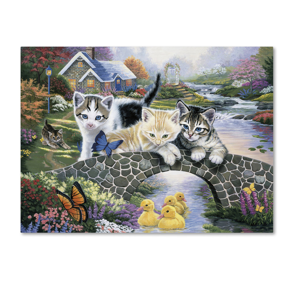 Jenny Newland A Purrfect Day 14 x 19 Canvas Art Image 2