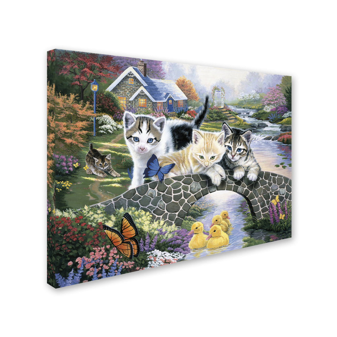 Jenny Newland A Purrfect Day 14 x 19 Canvas Art Image 3