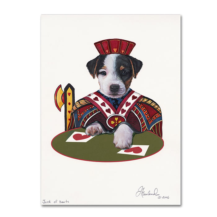 Jenny Newland Jack Of Hearts 14 x 19 Canvas Art Image 1