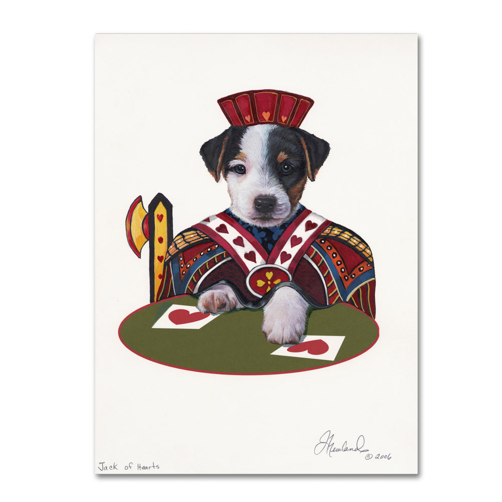 Jenny Newland Jack Of Hearts 14 x 19 Canvas Art Image 2