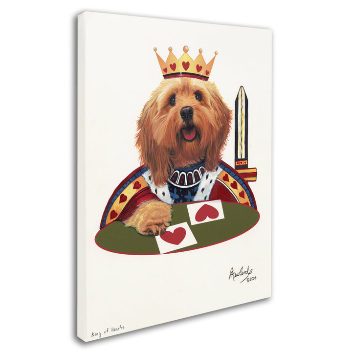 Jenny Newland King Of Hearts 14 x 19 Canvas Art Image 3