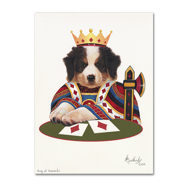 Jenny Newland King Of Diamonds 14 x 19 Canvas Art Image 1