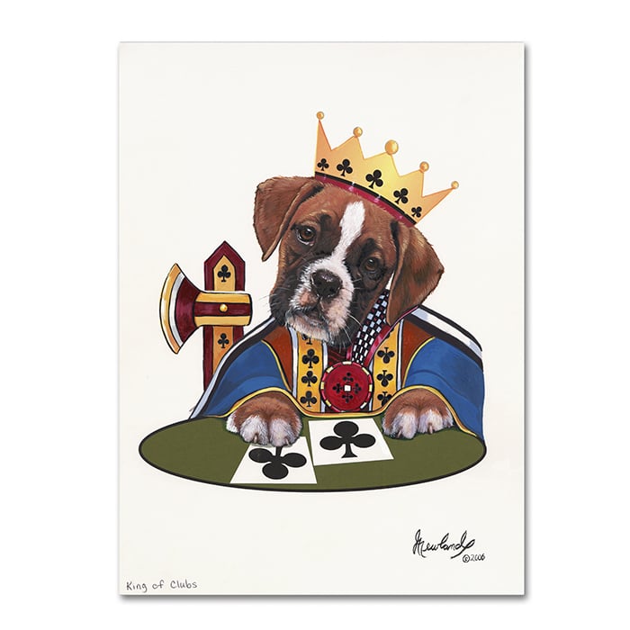 Jenny Newland King Of Clubs 14 x 19 Canvas Art Image 1