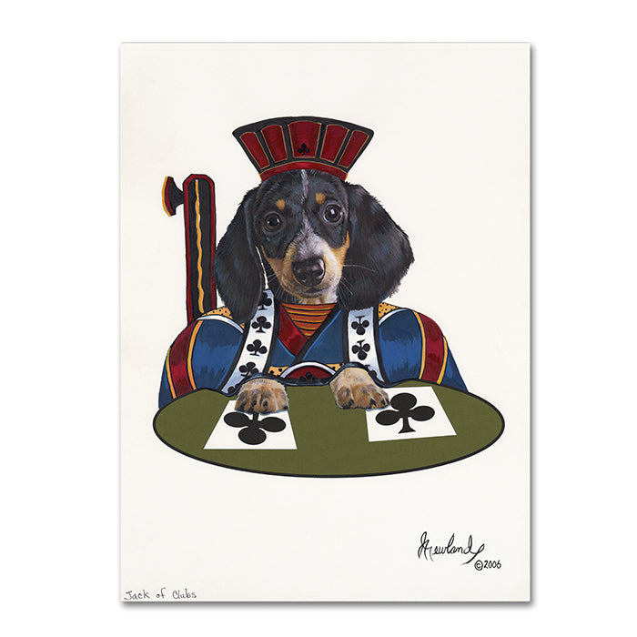 Jenny Newland Jack Of Clubs 14 x 19 Canvas Art Image 1