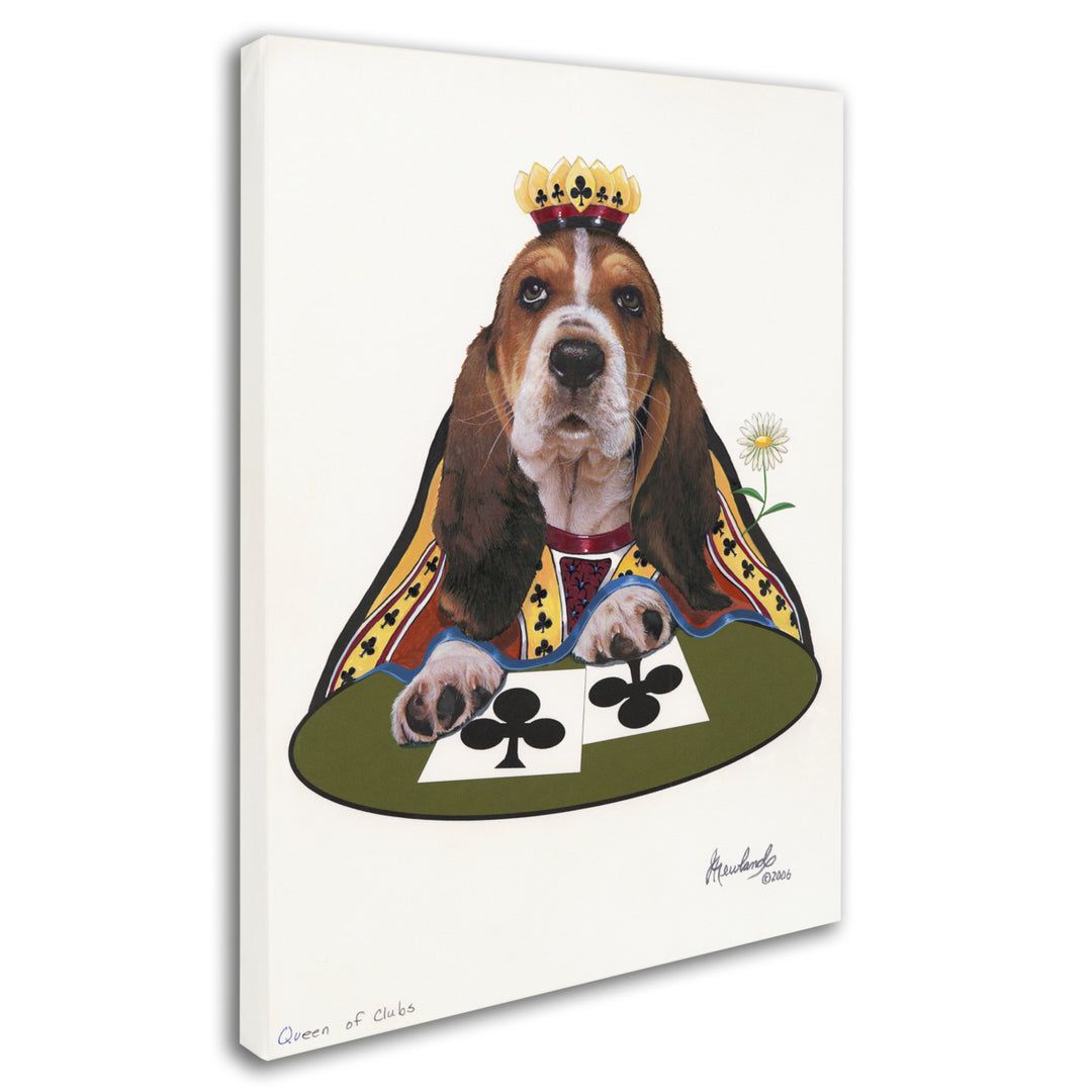 Jenny Newland Queen Of Clubs 14 x 19 Canvas Art Image 3