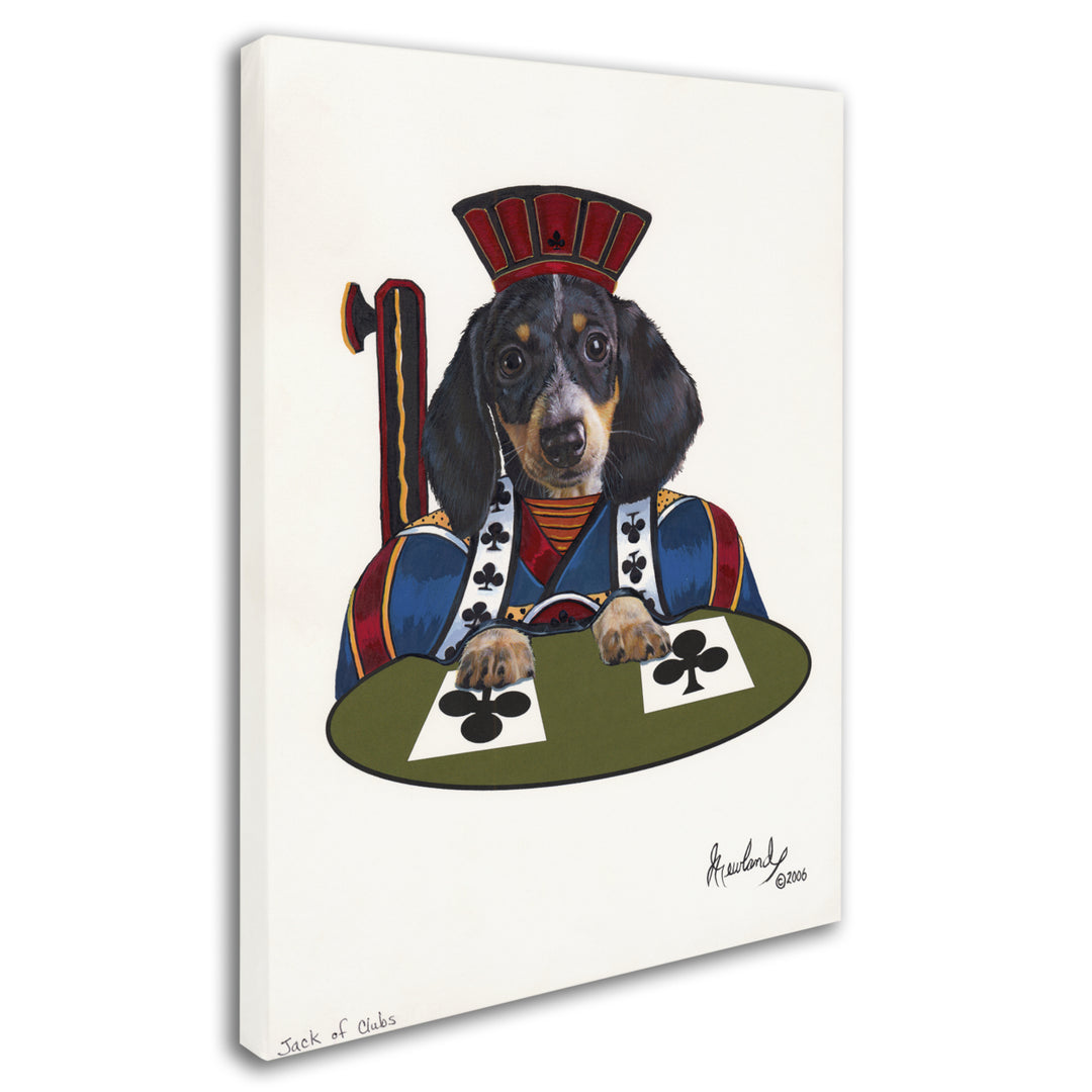 Jenny Newland Jack Of Clubs 14 x 19 Canvas Art Image 3