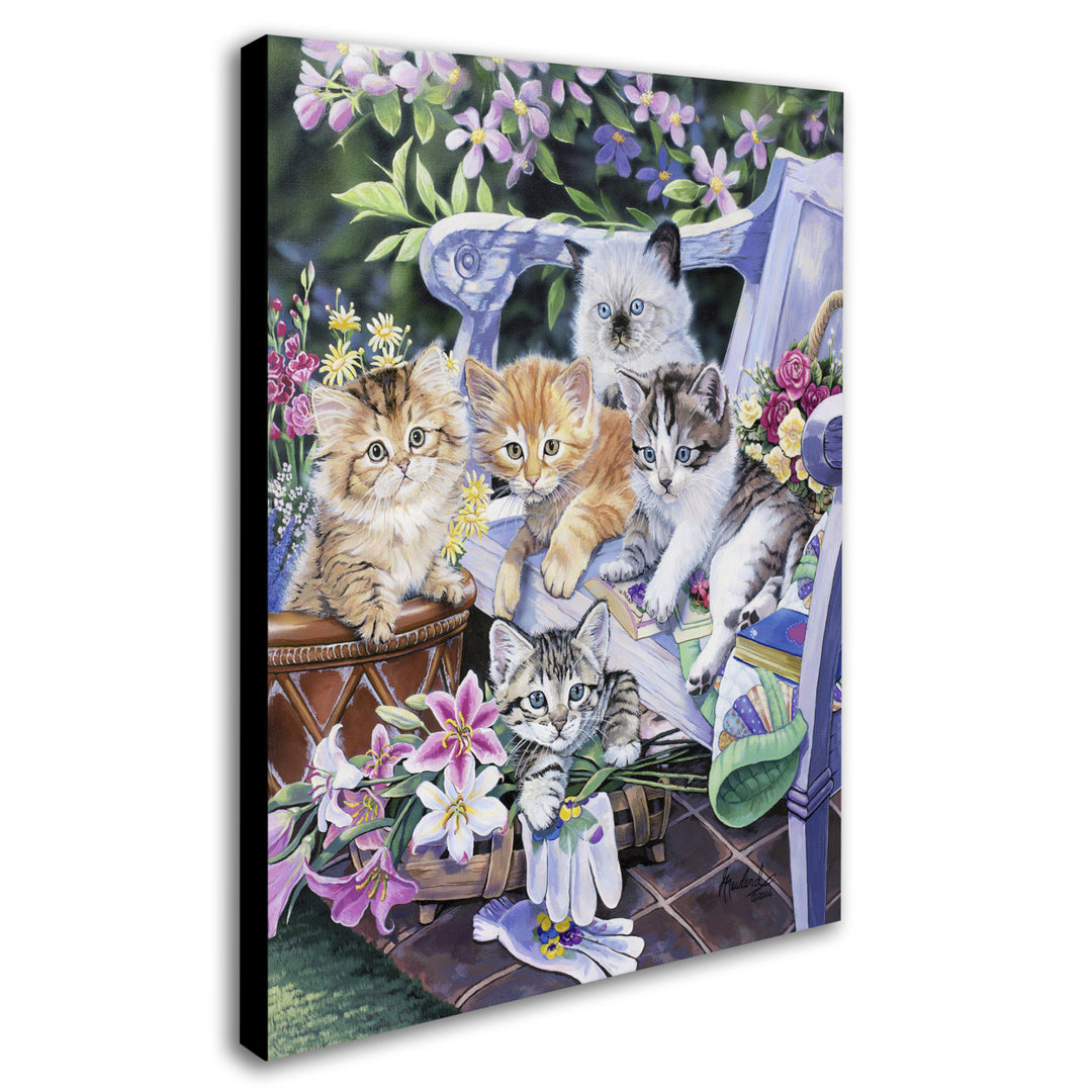 Jenny Newland Purfect Gardening Buddies 14 x 19 Canvas Art Image 3