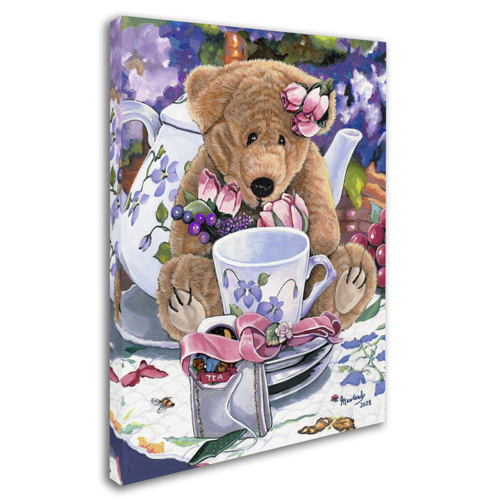 Jenny Newland Tea Party Bear 1 14 x 19 Canvas Art Image 3