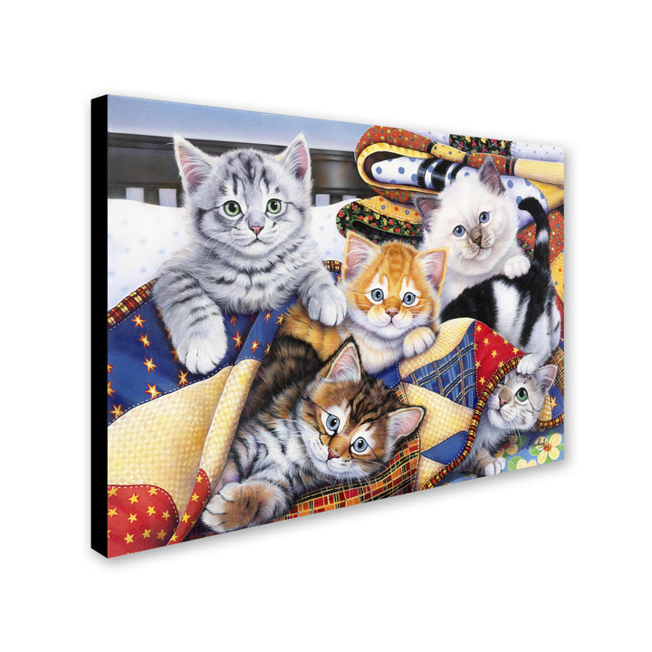 Jenny Newland Cozy Kittens 14 x 19 Canvas Art Image 3