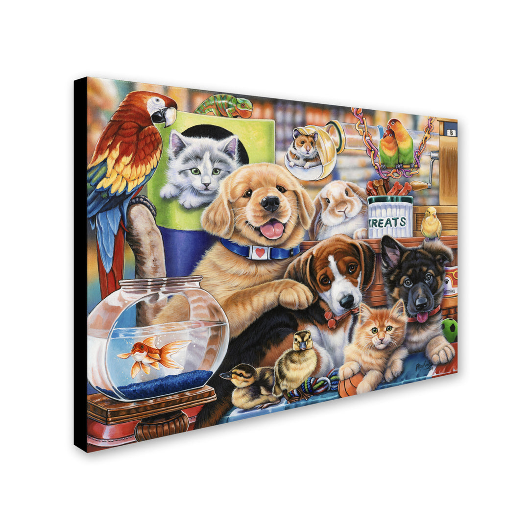 Jenny Newland Pet Shop 14 x 19 Canvas Art Image 3