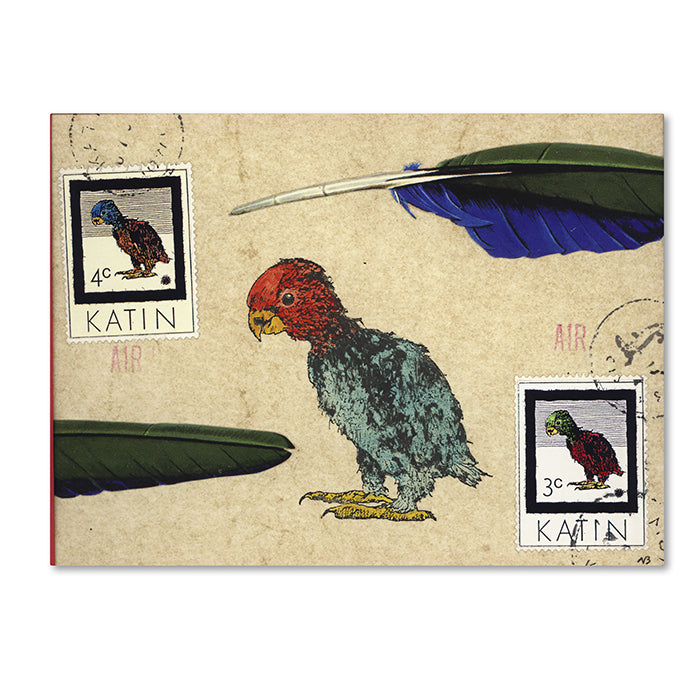 Nick Bantock Katin Parrot 14 x 19 Canvas Art Image 1