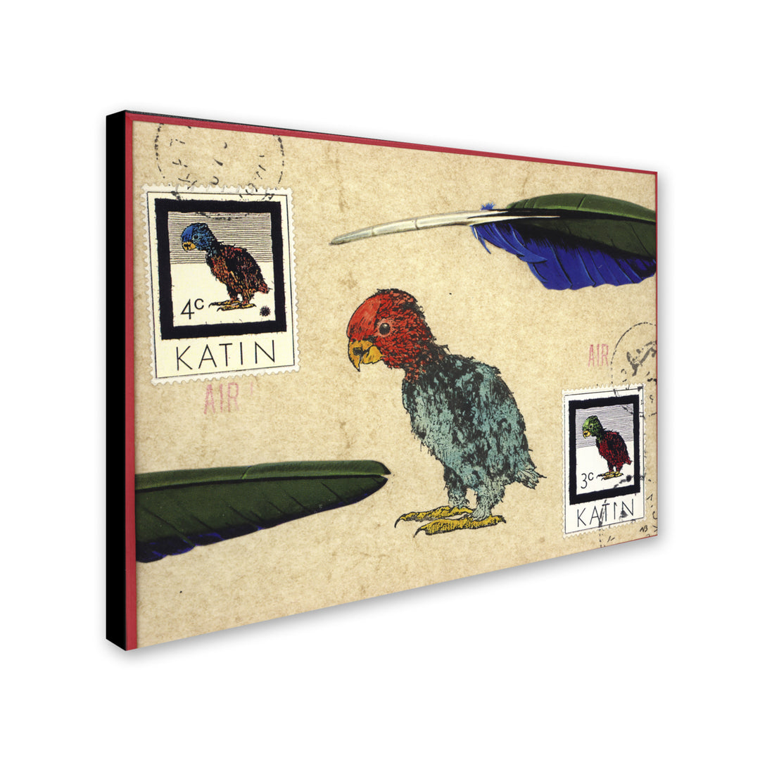 Nick Bantock Katin Parrot 14 x 19 Canvas Art Image 3