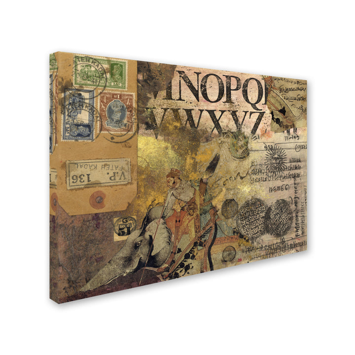 Nick Bantock Luggage Label 14 x 19 Canvas Art Image 3