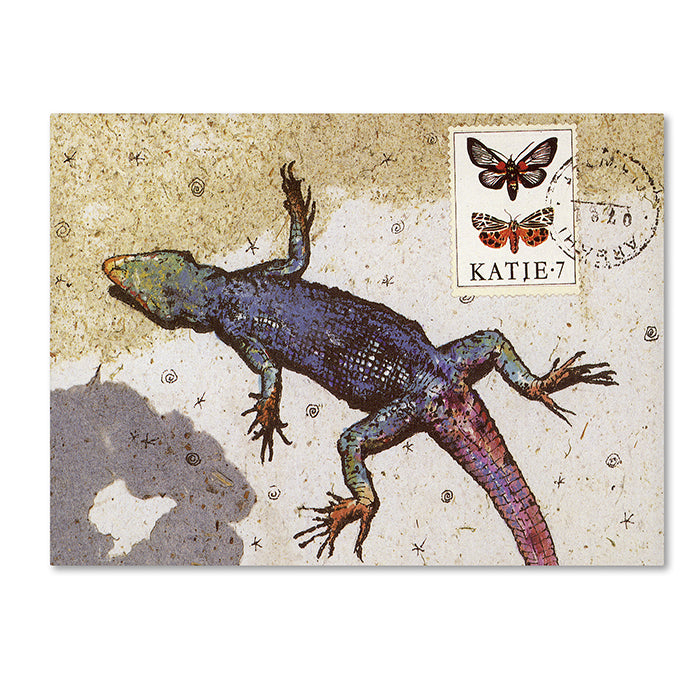 Nick Bantock Rainbow Lizard 14 x 19 Canvas Art Image 1