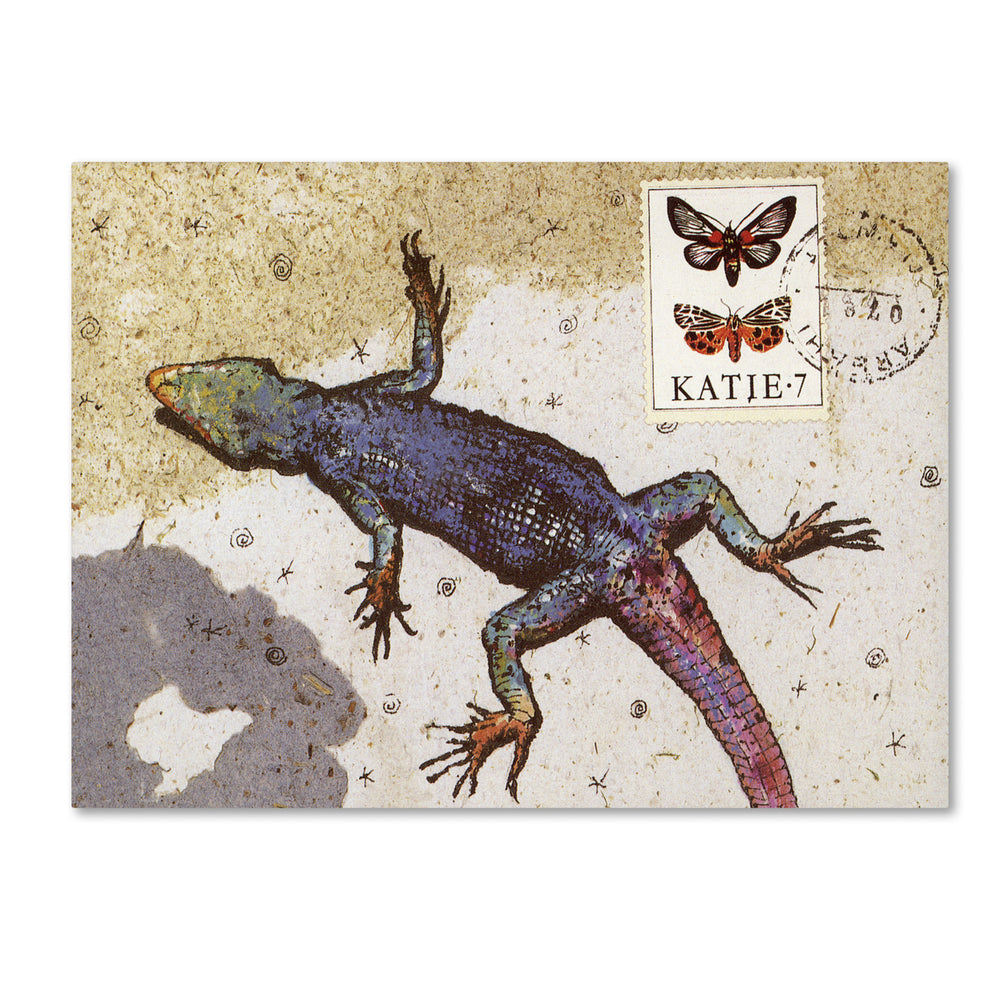 Nick Bantock Rainbow Lizard 14 x 19 Canvas Art Image 2