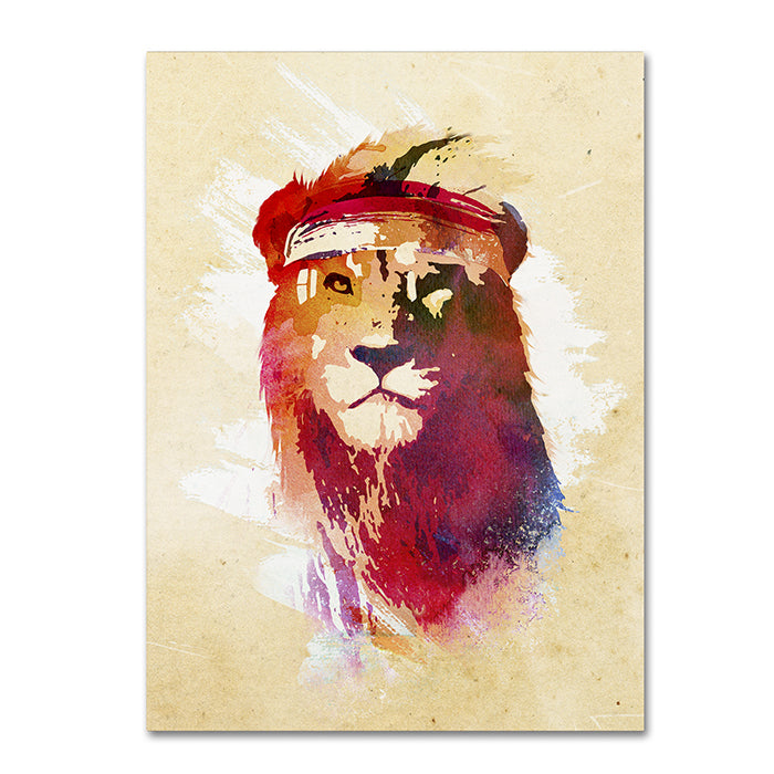 Robert Farkas Gym Lion 14 x 19 Canvas Art Image 1