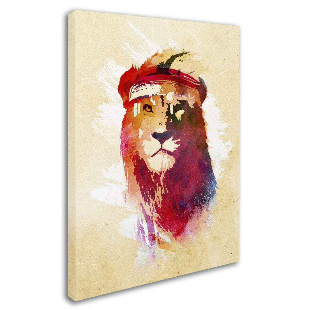 Robert Farkas Gym Lion 14 x 19 Canvas Art Image 3