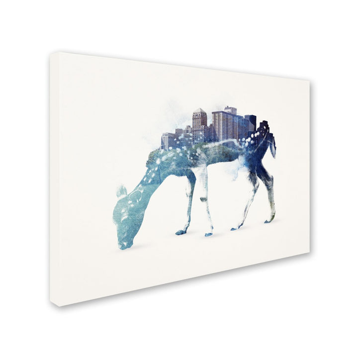 Robert Farkas City Deer 14 x 19 Canvas Art Image 3