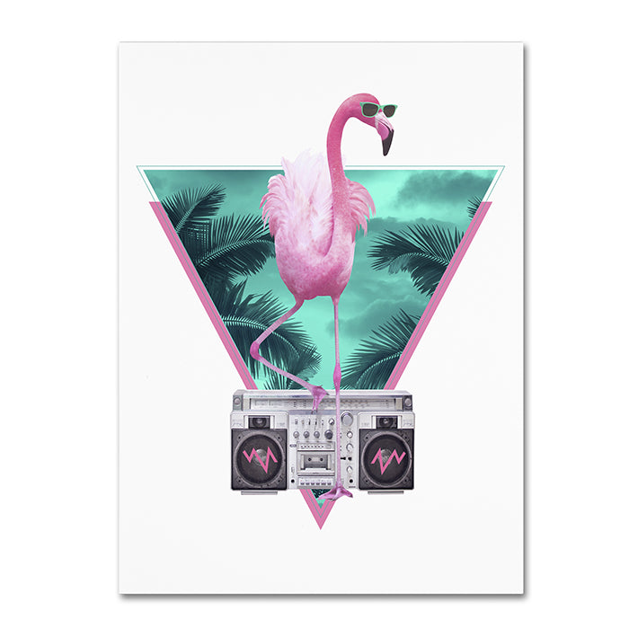 Robert Farkas Miami Flamingo 14 x 19 Canvas Art Image 1