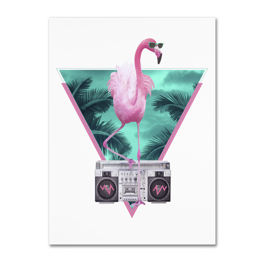 Robert Farkas Miami Flamingo 14 x 19 Canvas Art Image 2