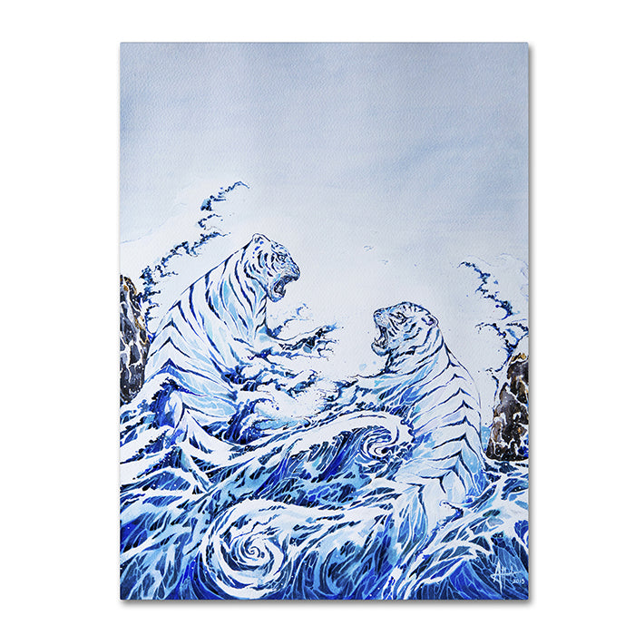 Marc Allante The Crashing Waves 14 x 19 Canvas Art Image 1