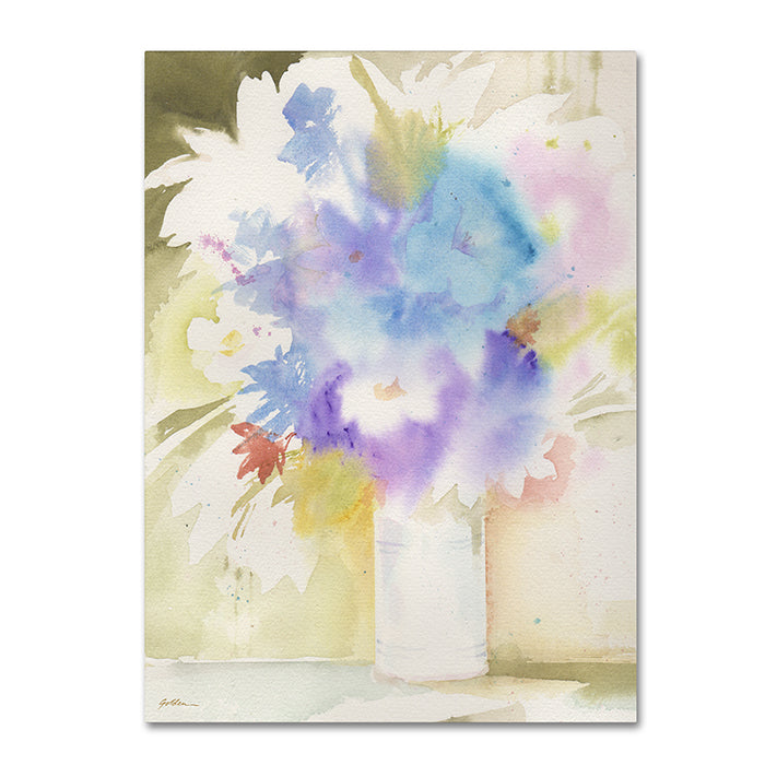 Sheila Golden Bouquet Blues 14 x 19 Canvas Art Image 1