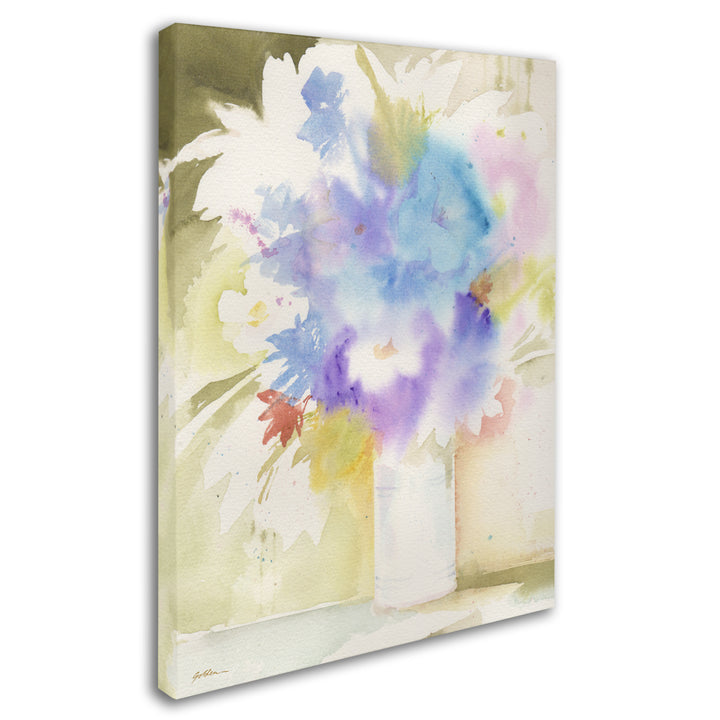 Sheila Golden Bouquet Blues 14 x 19 Canvas Art Image 3