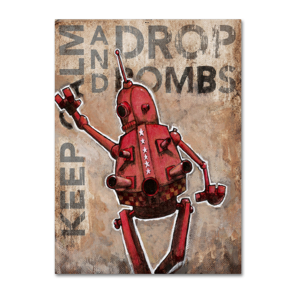 Craig Snodgrass Keep Calm And Drop Bombs 14 x 19 Canvas Art Image 2